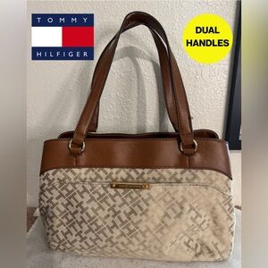 TOMMY HILFIGER 🤎 Classic TH Monogram Purse with Branding and Sturdy Handles